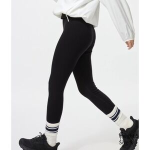 Uniqlo Womens Heat Tech Ultra Warm Leggings Size L Black Thermal Hiking Winter